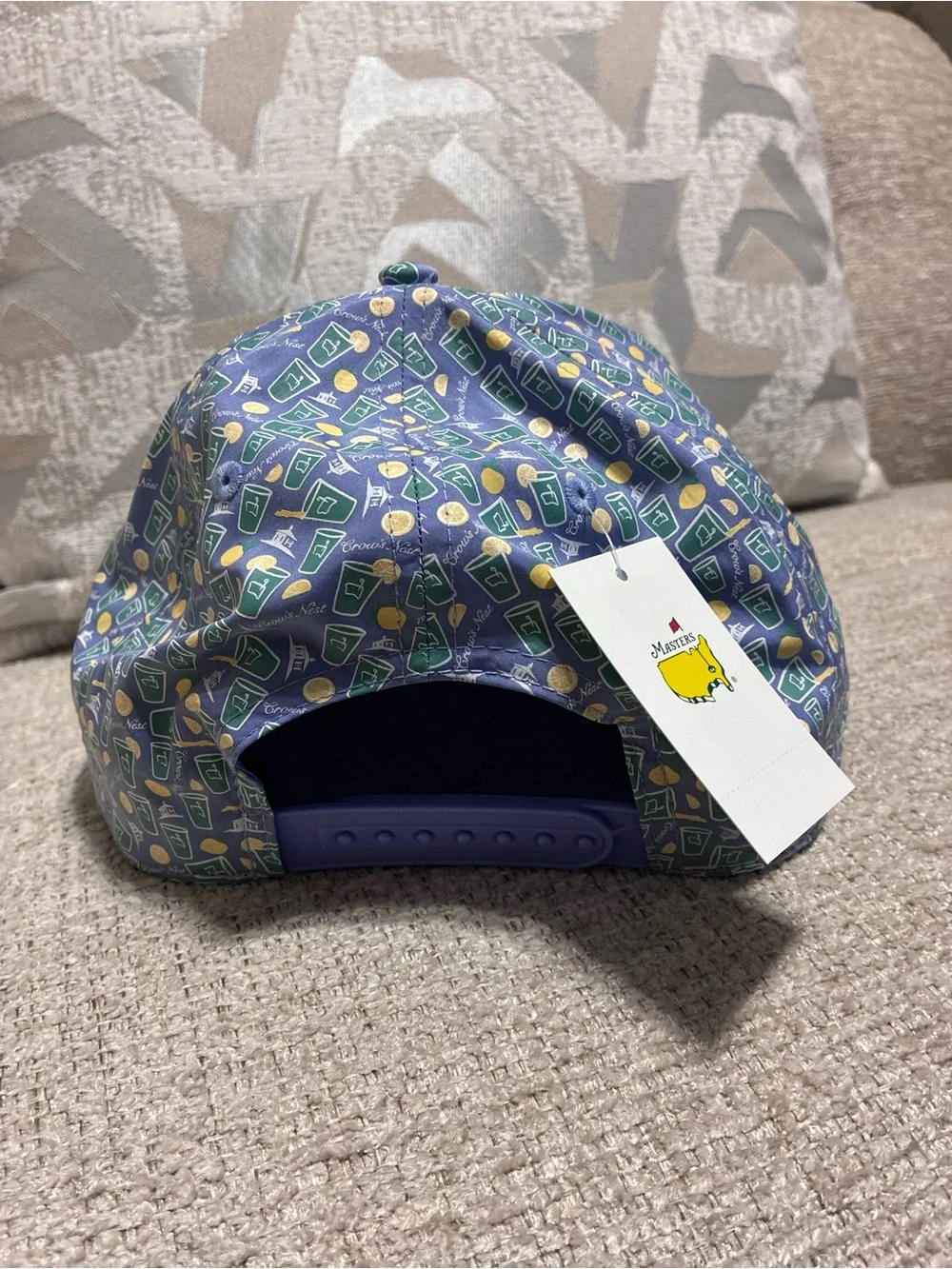 Masters Golf Cap with Green and Yellow Accents - Picture 4 of 4